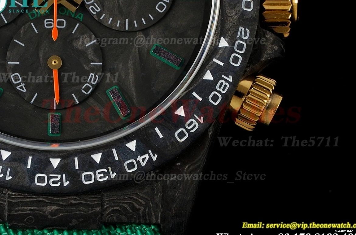 Black NY Daytona Diw Carbon Black 40mm DD4130 N6F 0410